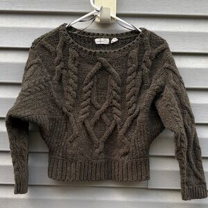 Anthropologie | Sleeping On Snow Green Wool Blend Sweater size XS